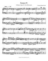 Sonata No.1 – First Movement, D Major