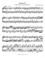 Sonata No.1 – Third Movement, D Major