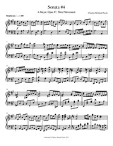Sonata No.4 – Third Movement, A Major